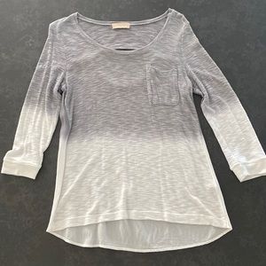 Language for Anthropologie Dip Dyed Top with Cutout Back